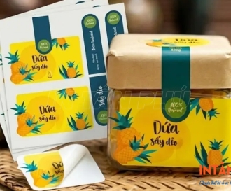 In Tem Nhãn Dứa Sấy Theo Yêu Cầu Giá Rẻ, Chất Lượng Tại In Tân Phú
