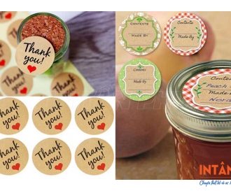 In decal giấy Kraft giá rẻ - mẫu đẹp