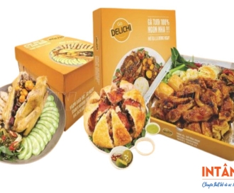 In hộp carton đựng gà mẹt