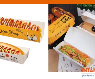 In hộp đựng bánh Hotdog