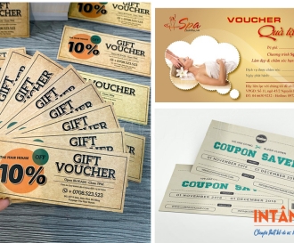 In Voucher, Phiếu Quà Tặng Giá Rẻ, Thiết Kế Đẹp