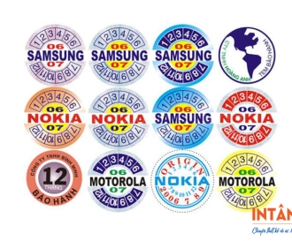 In tem bảo hành điện thoại chất lượng