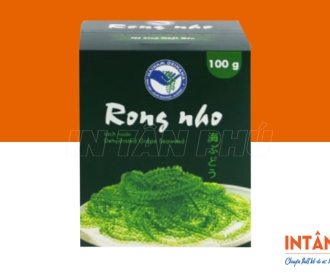 In hộp giấy đựng rong nho chuyên nghiệp