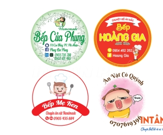 In tem nhãn ăn vặt đẹp, giá rẻ