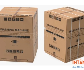 In thùng carton đựng máy giặt