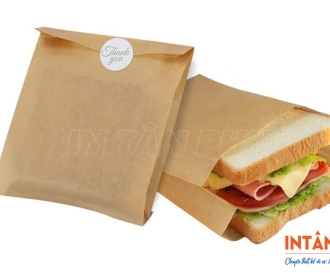 In túi giấy đựng bánh sandwich 
