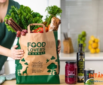 In túi giấy đựng rau củ giá rẻ