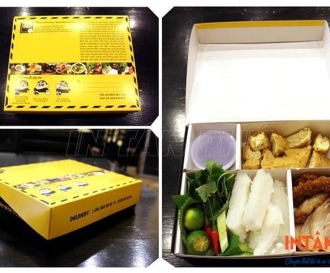In hộp đựng bún đậu mắm tôm mang đi