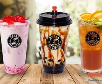 In tem dán ly trà sữa đẹp, ấn tượng