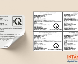 In tem phụ sản phẩm giá xưởng tại In Tân Phú