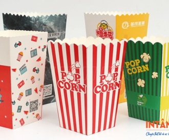 In túi giấy đựng bắp rang bơ chất lượng, mẫu đẹp