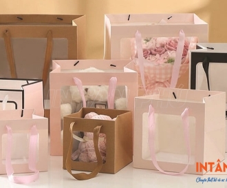 In túi giấy mặt kính