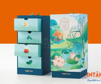 In Hộp Bánh Trung Thu Dạng Ngăn Kéo Cao Cấp – Thiết Kế Sang Trọng, Nâng Tầm Giá Trị Quà Tặng