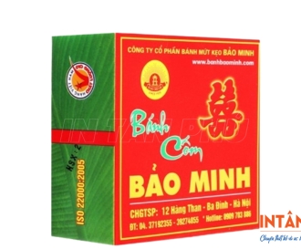 In hộp giấy đựng bánh cốm