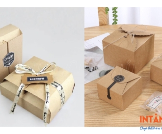In hộp Kraft vuông giá rẻ