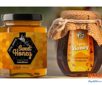 In tem nhãn mật ong chuyên nghiệp