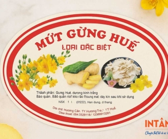 In tem mứt gừng ấn tượng, giá rẻ
