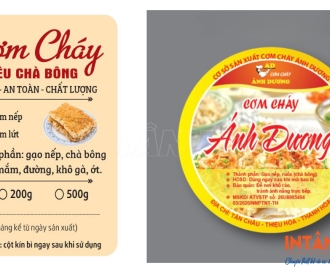 In tem nhãn cơm cháy giá rẻ, mẫu mã đẹp