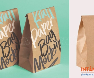 In túi giấy Kraft không quai giá rẻ, mẫu đẹp