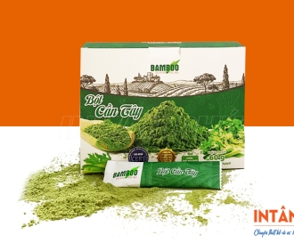 In hộp giấy đựng bột rau cần tây