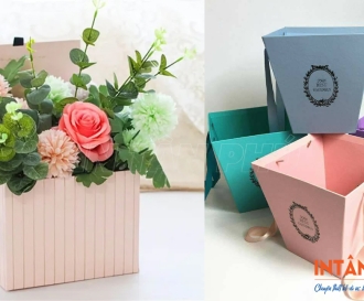In hộp giấy cắm hoa giá rẻ - Thiết kế đẹp tại TPHCM
