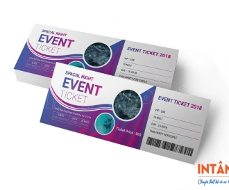In Vé Sự Kiện, Vé Mời Giá Rẻ | Thiết Kế Theo Yêu Cầu TPHCM