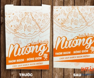 In túi giấy đựng bánh tráng nướng giá rẻ