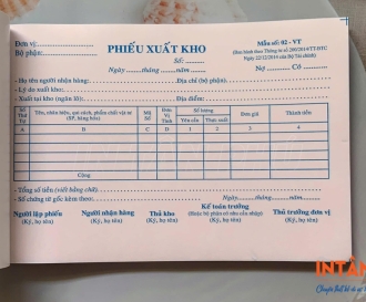 In Phiếu Xuất Kho Chuyên Nghiệp | Chuẩn Kế Toán – Giá Tốt | In Tân Phú