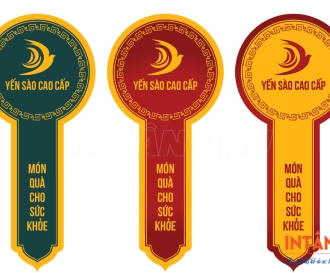 In tem nhãn yến sào cao cấp, thiết kế sang trọng