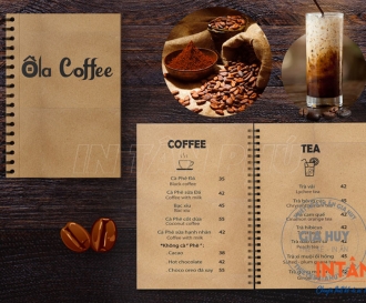 In Menu Giấy Kraft Giá Rẻ | Mẫu Menu Kraft Đẹp, In Theo Yêu Cầu