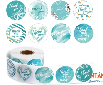 In tem dán Thank you giá rẻ - Điểm nhấn ý nghĩa cho món quà