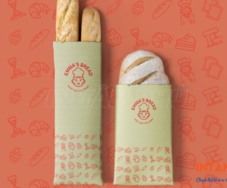 In túi giấy đựng bánh mì que 