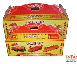Hộp carton đựng heo quay – Giải pháp bảo quản và nâng tầm giá trị món ăn