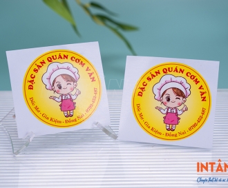 In logo dán theo yêu cầu