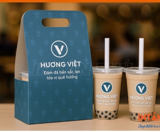 In túi giấy đựng trà sữa theo yêu cầu