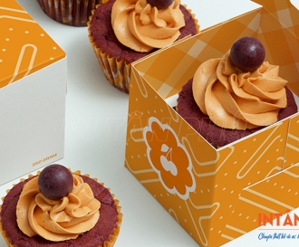 In hộp giấy đựng bánh cupcake giá rẻ, thiết kế độc đáo tại In Tân Phú