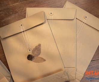 In Bao Thư Giấy Kraft – Giải Pháp Phong Bì Thân Thiện, Thẩm Mỹ Cao