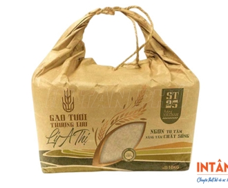 In túi giấy đựng gạo giá rẻ
