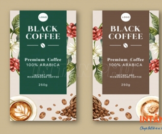 In tem nhãn cà phê chuyên nghiệp