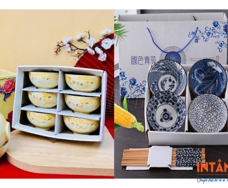 In hộp giấy đựng chén bát