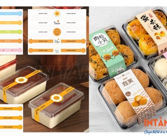 In tem dán hộp bánh chuyên nghiệp, giá xưởng