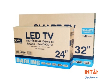 In thùng carton đựng Tivi bền đẹp, thiết kế theo yêu cầu