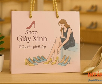 In túi giấy đựng giày dép rẻ đẹp, ấn tượng