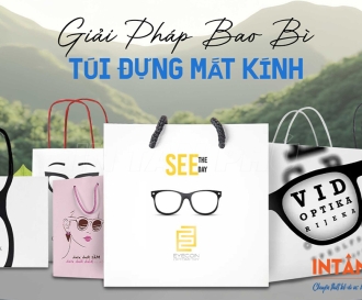 In túi giấy đựng mắt kính mẫu đẹp, cuốn hút
