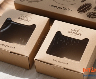 In hộp giấy Kraft có cửa sổ