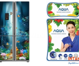 In Tem Dán Tủ Lạnh Đựng Thực Phẩm Tươi Sạch Theo Yêu Cầu