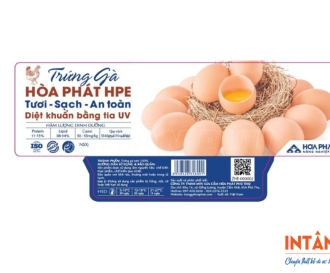 In Tem Nhãn Hộp Trứng Gà Theo Yêu Cầu