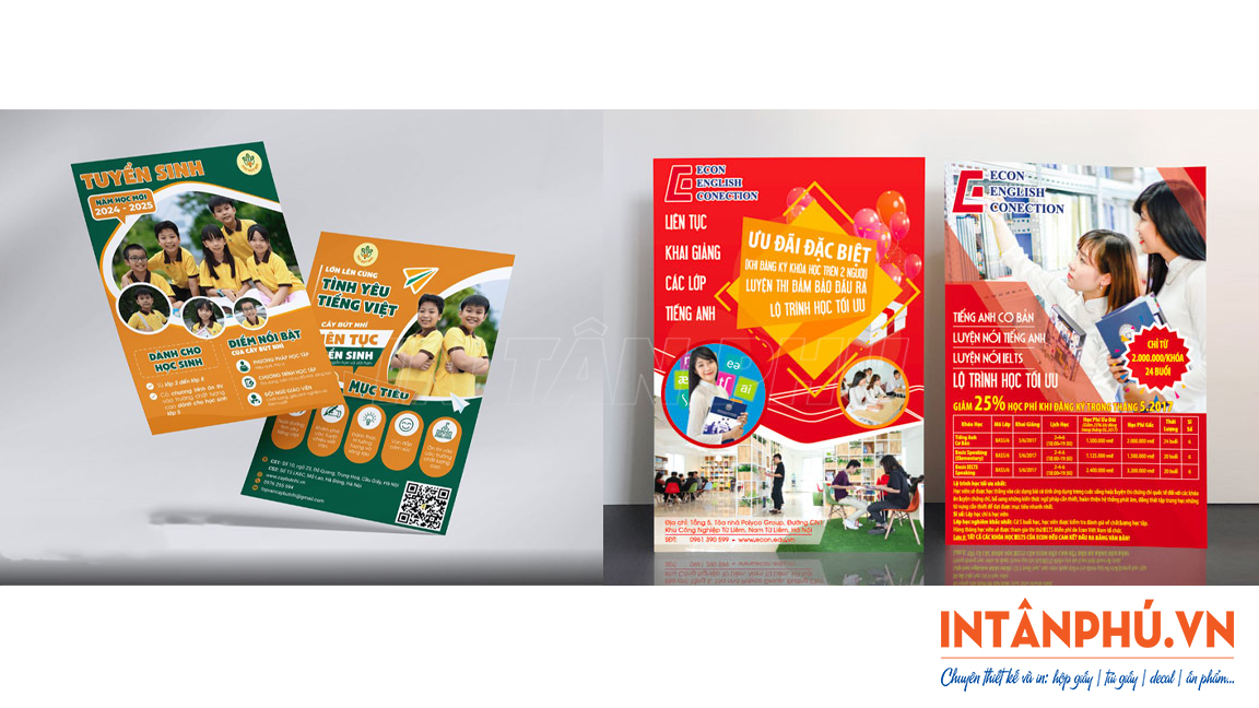Mẫu tờ rơi tiếng Anh giao tiếp