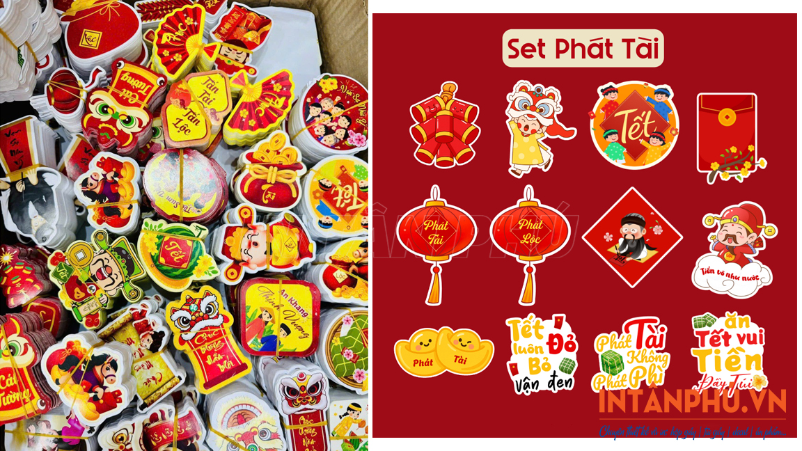 Kích thước tag treo Tết