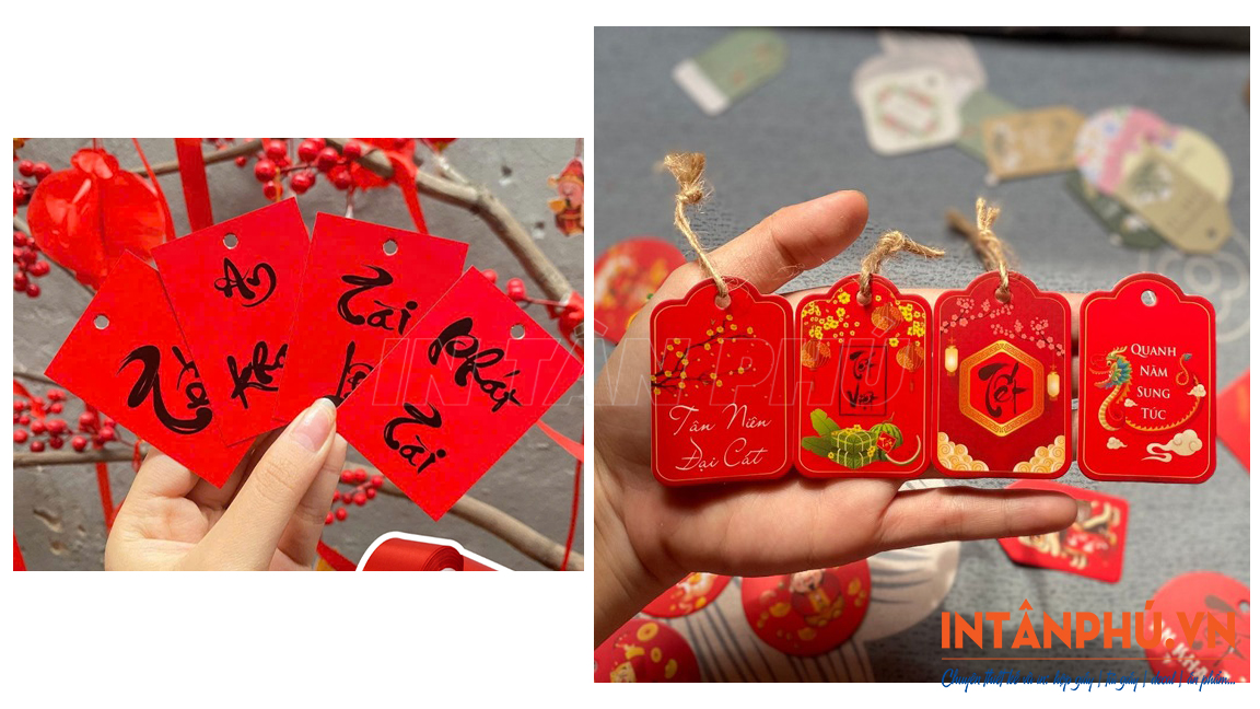 Lợi ích khi in tag treo Tết cho sản phẩm và quà tặng